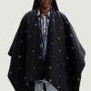 Donna Desigual | Mantella Desigual Poncho_Mini Atre Elbrus Nero