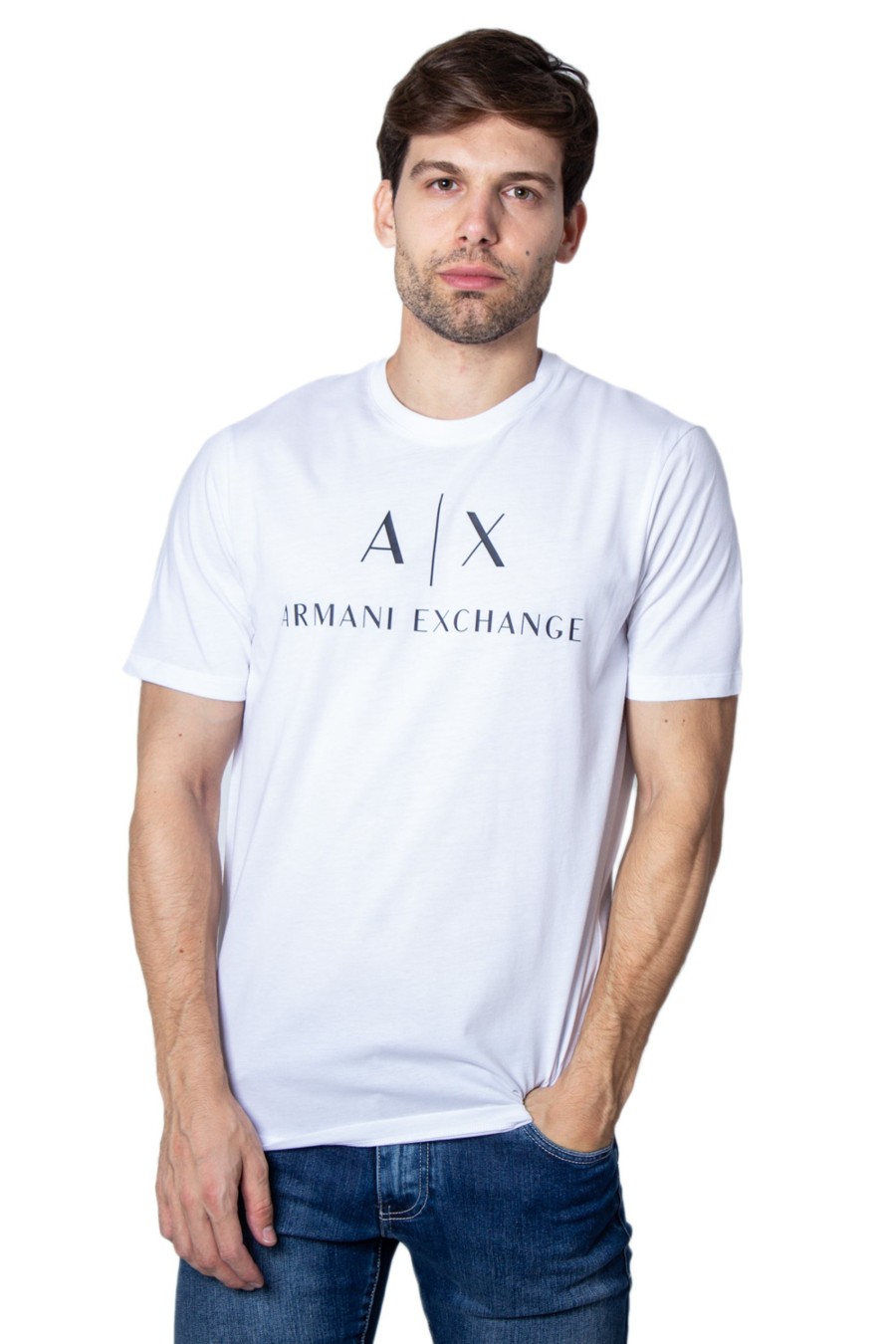 Uomo Armani Exchange | T-Shirt Armani Exchange Bianco