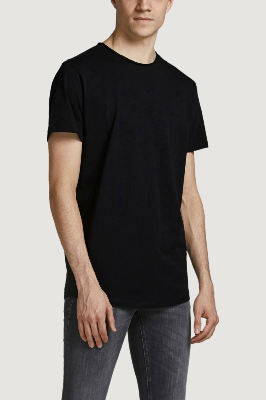 Uomo Jack Jones | T-Shirt Jack Jones Jjebasher Tee O-Neck Ss Noos Nero