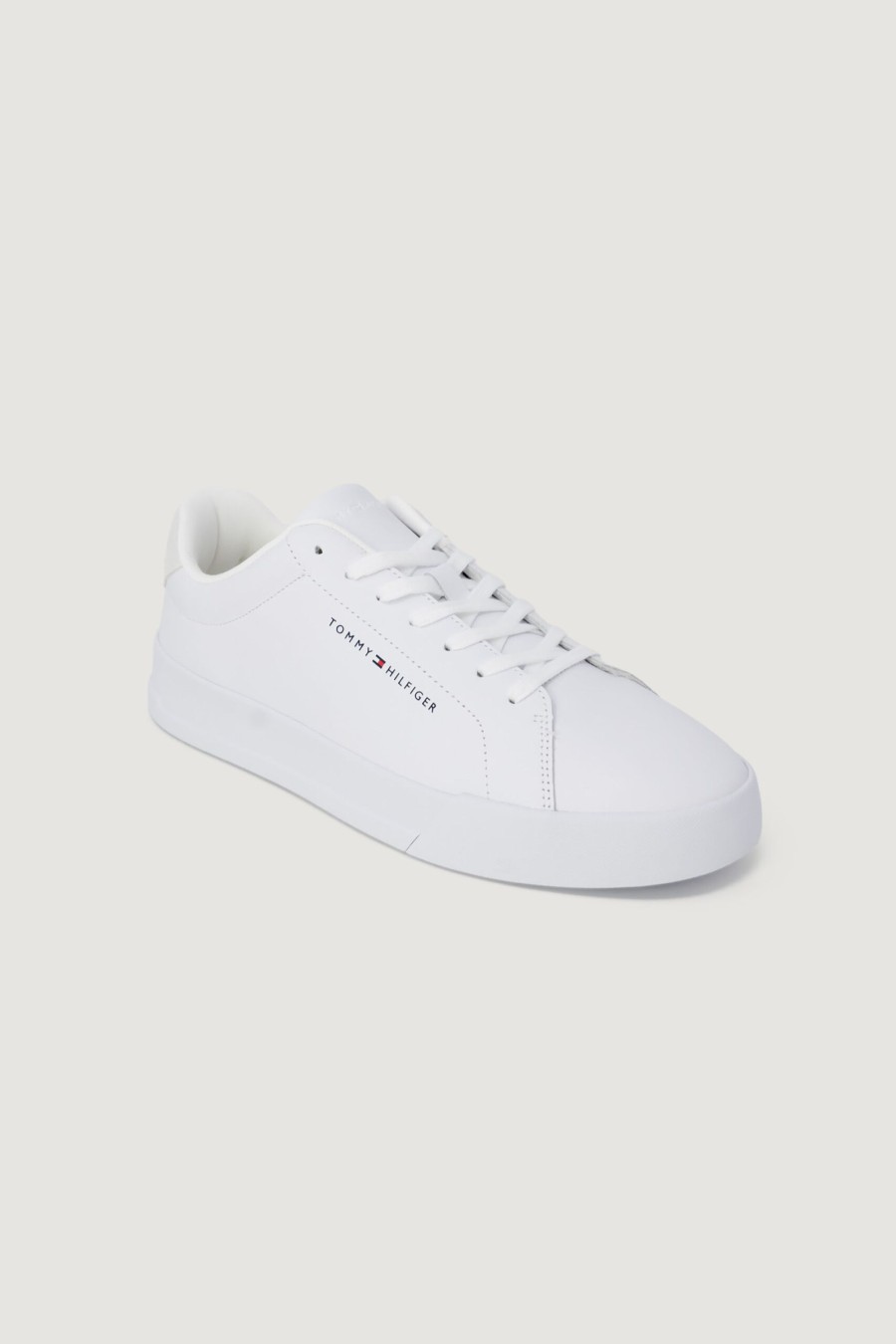 Uomo Tommy Hilfiger | Sneakers Tommy Hilfiger Court Leather Bianco