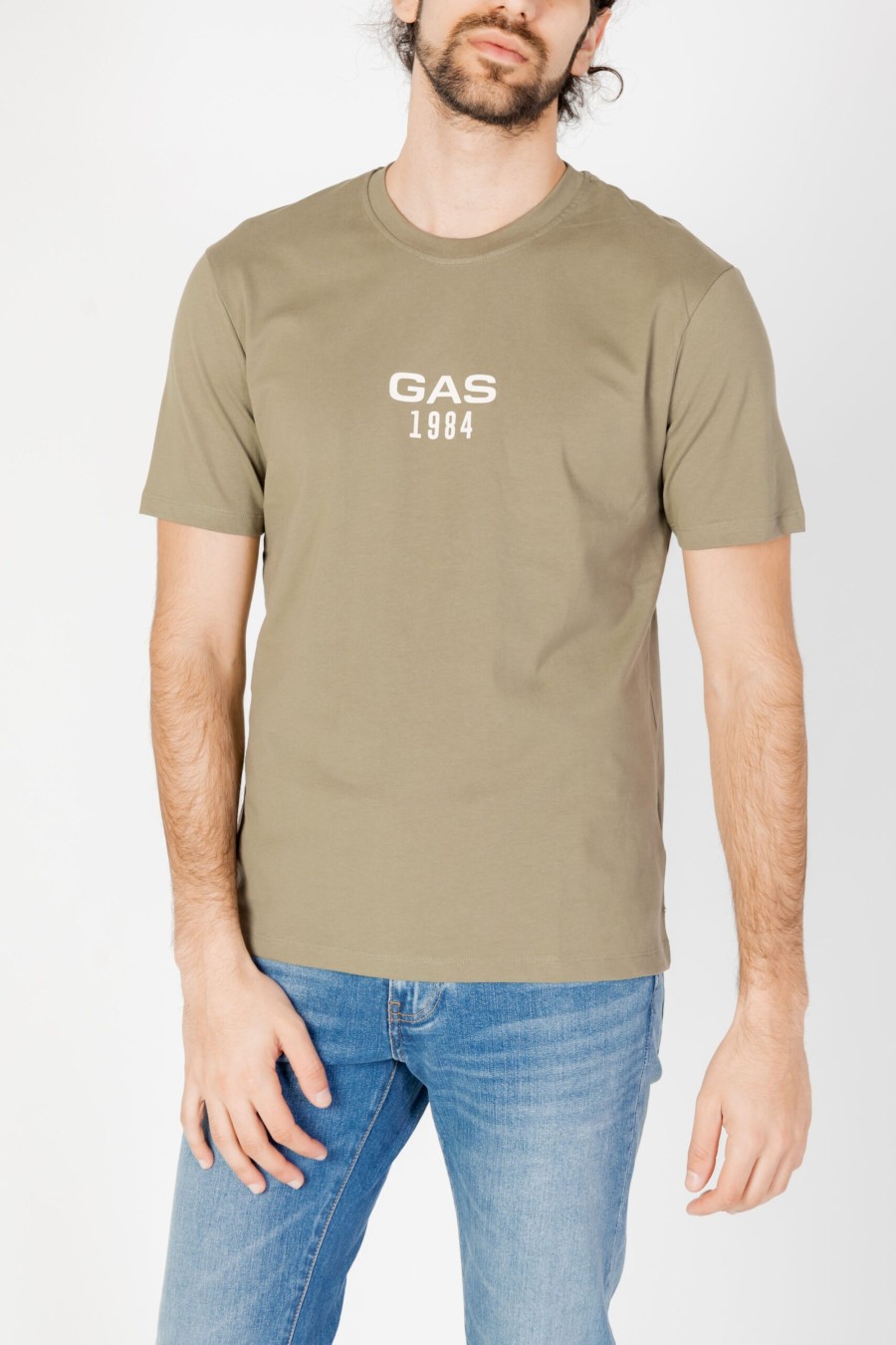 Uomo Gas | T-Shirt Gas Dharis 1984 Verde