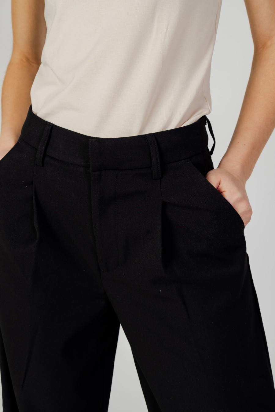 Donna Only | Pantaloni A Palazzo Only Onlleora Hw Wide Nero