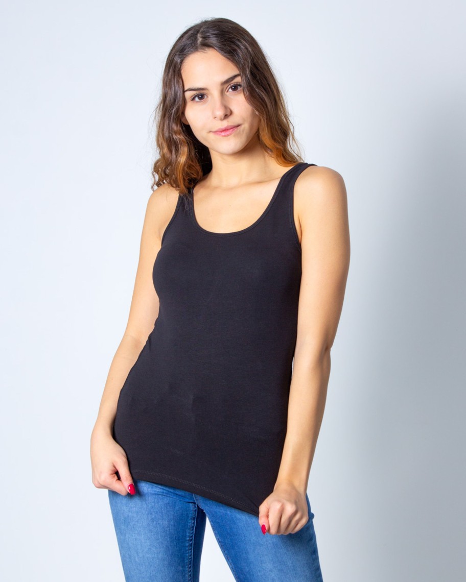 Donna Only | Canotta Only Live Love Tank Top Noos Nero