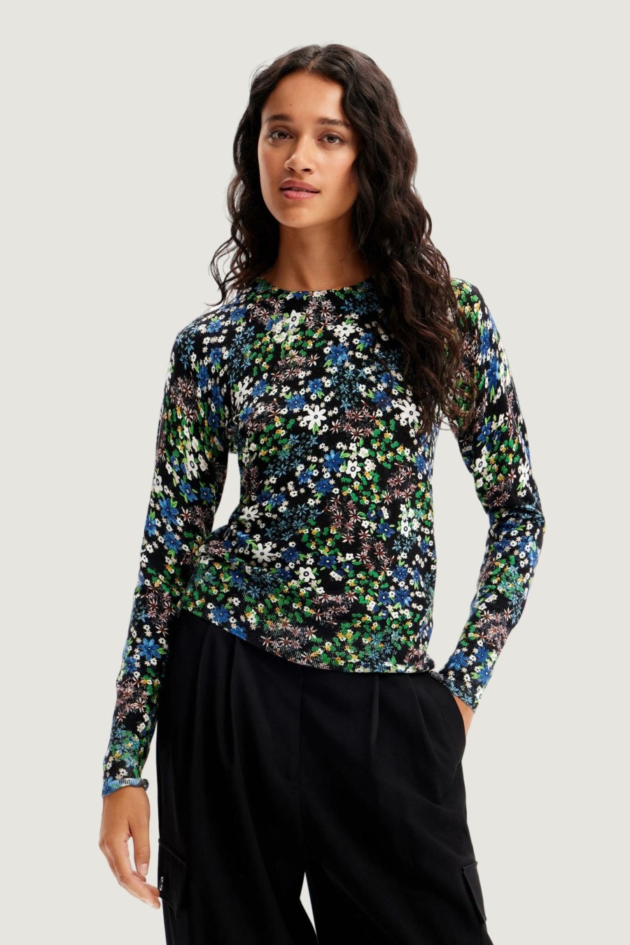 Donna Desigual | Maglia Desigual Garden Nero