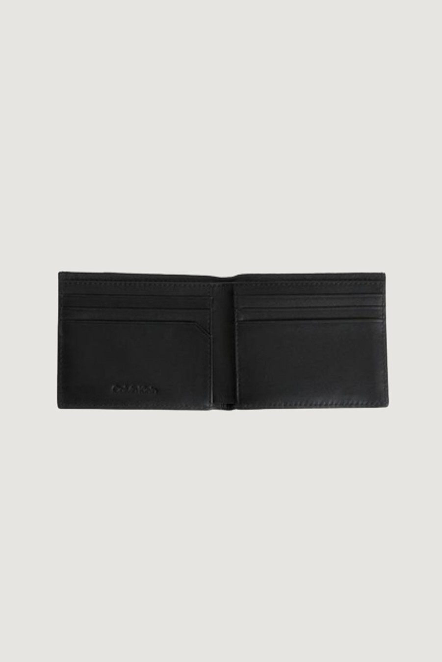 Uomo Calvin Klein | Portafoglio Senza Portamonete Calvin Klein Minimalism Bifold 6Cc W/Bill Nero