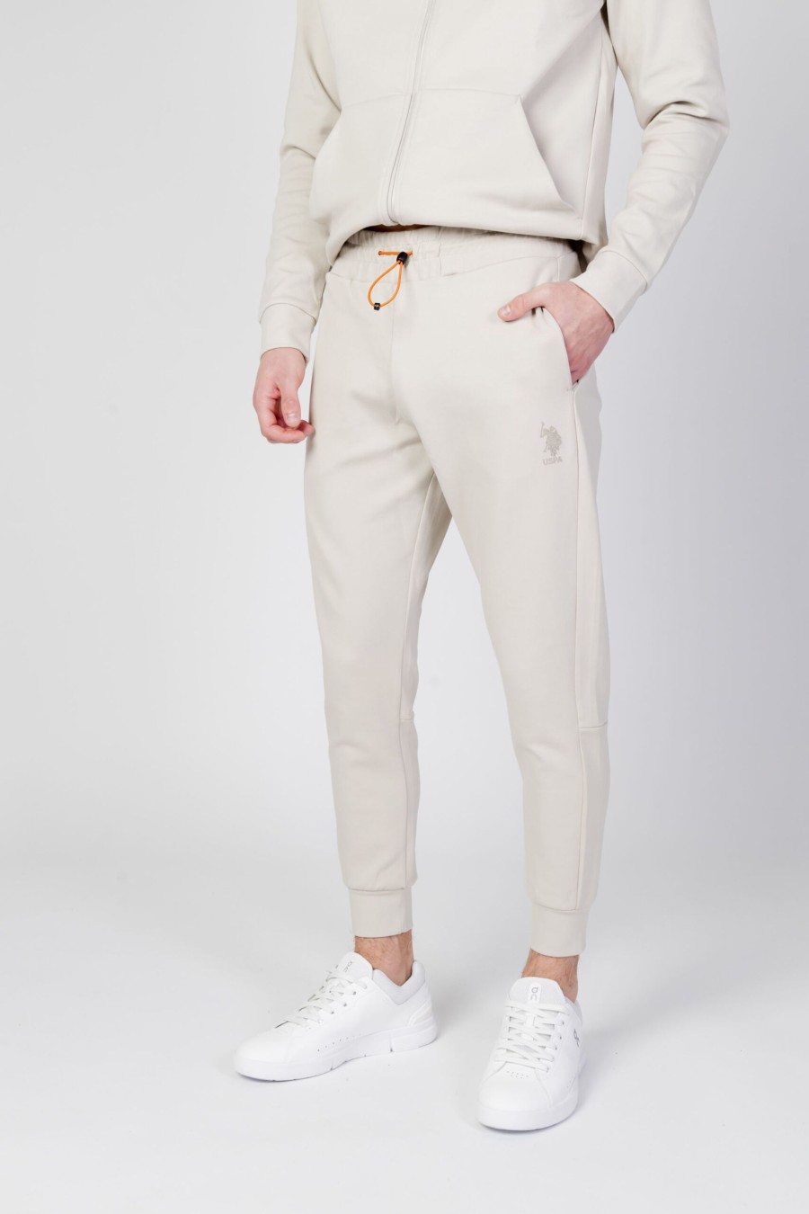 Uomo U.S. Polo Assn. | Pantaloni Sportivi U.S. Polo Assn. Alle Cb35 Beige