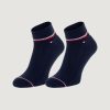 Uomo Tommy Hilfiger | Calzini Corti Tommy Hilfiger Iconic Quarter Blu