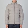 Uomo Aquascutum | Giacchetto Aquascutum Active 100Gr Mock Neck Jacket Grigio