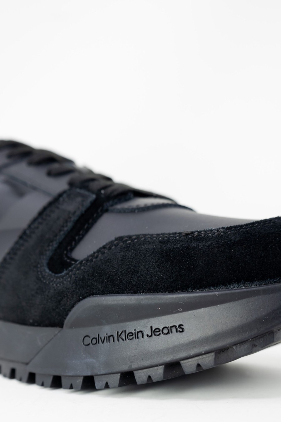 Uomo Calvin Klein | Sneakers Calvin Klein Toothy Run Laceup Low Nero