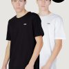 Uomo Fila | T-Shirt Fila Brod Tee / Double Pack Nero