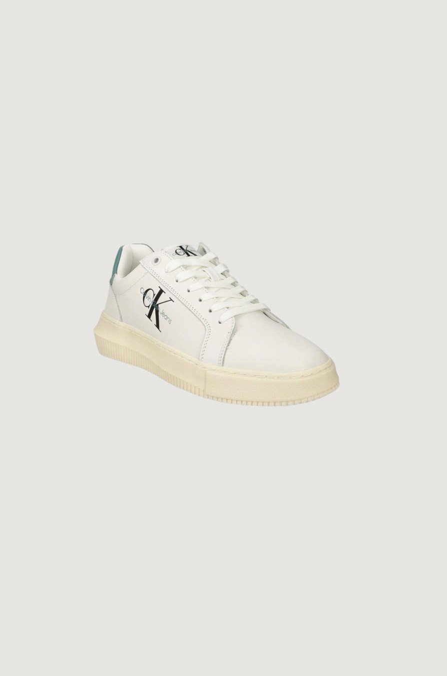 Uomo Calvin Klein | Sneakers Calvin Klein Chunky Cupsole Mono Turchese