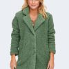 Donna Only | Cappotto Only Aurelia Sherpa Cc Otw Verde Salvia