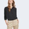 Donna Vila Clothes | Camicia Manica Lunga Vila Clothes Lucy L/S Button Noos Nero