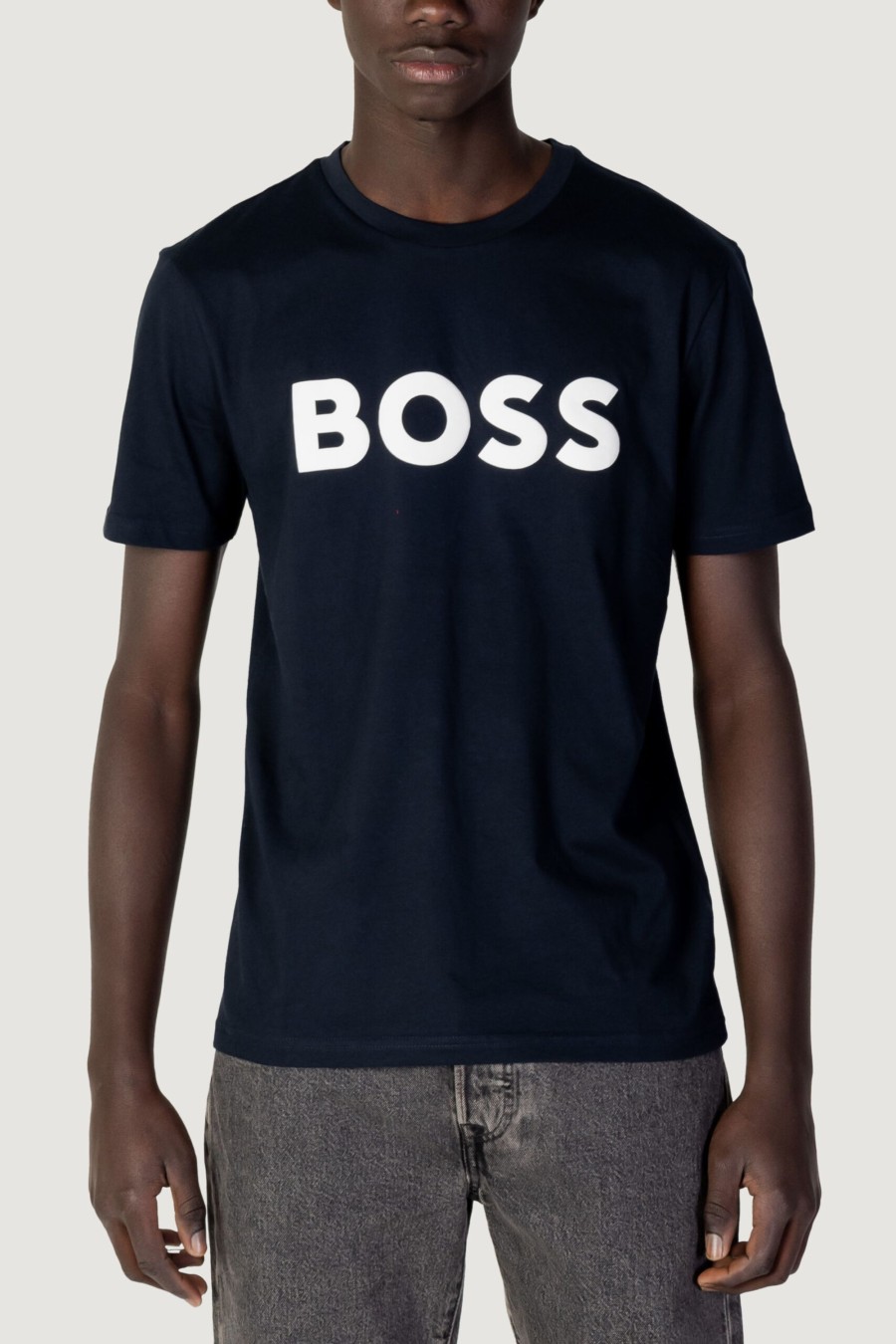 Uomo Boss | T-Shirt Boss Jersey Thinking 1 Blu