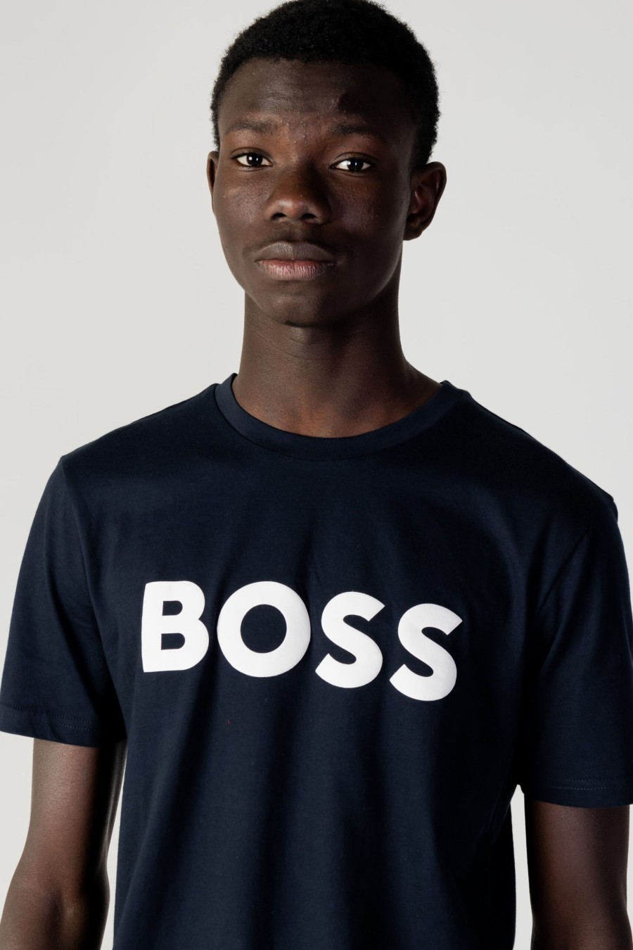 Uomo Boss | T-Shirt Boss Jersey Thinking 1 Blu