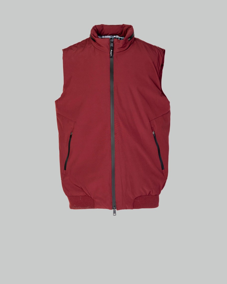 Uomo Aquascutum | Smanicato Aquascutum Active Vest Bordeaux