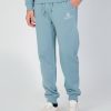 Uomo Aquascutum | Pantaloni Sportivi Aquascutum Active Basic Rib Track Pant Celeste