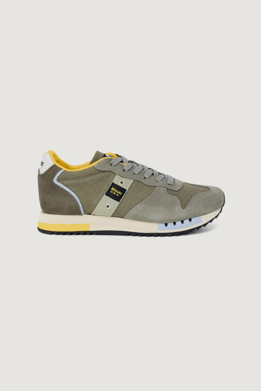 Uomo Blauer | Sneakers Blauer S3Queens01 Verde Oliva