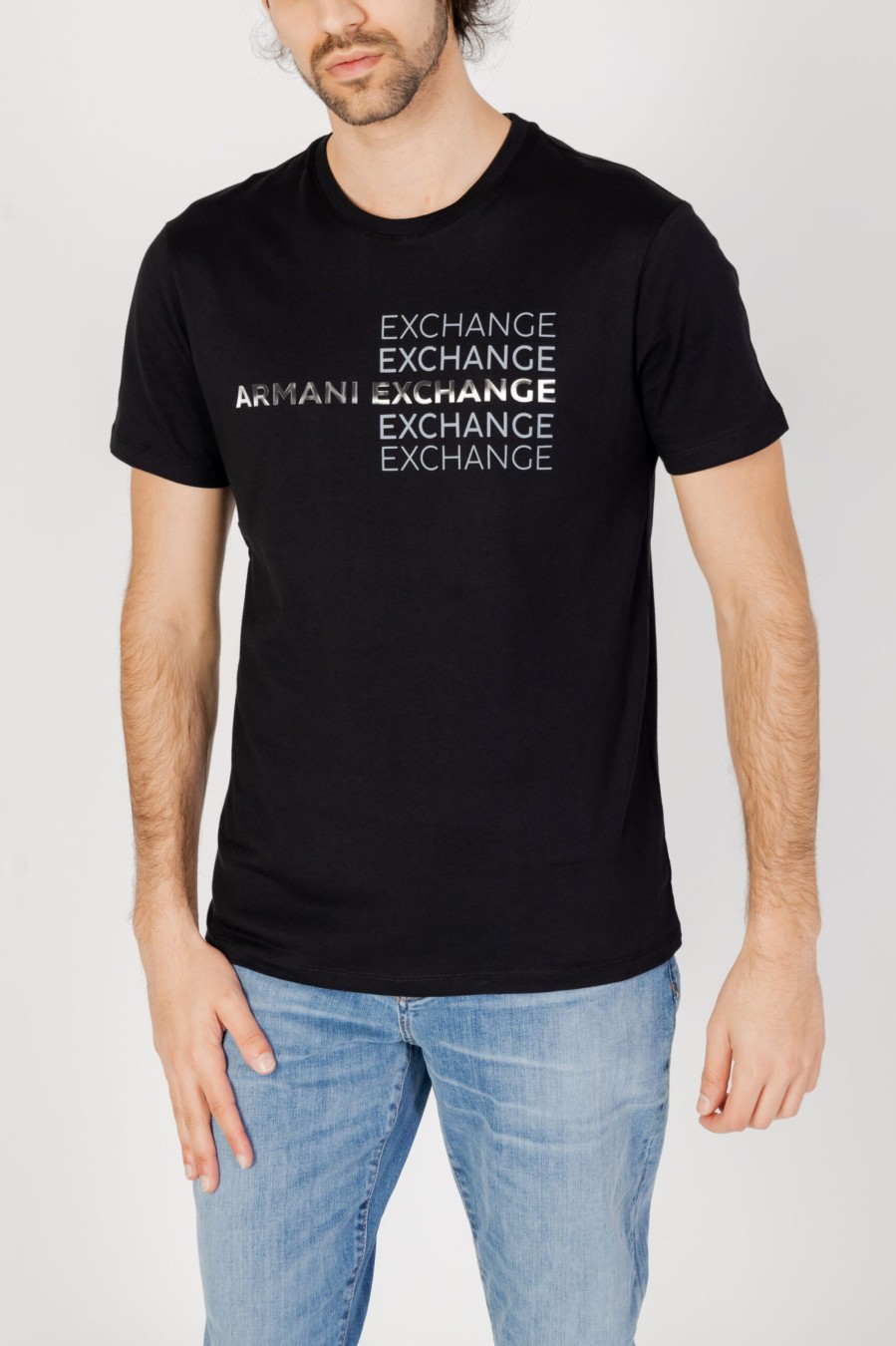 Uomo Armani Exchange | T-Shirt Armani Exchange Nero