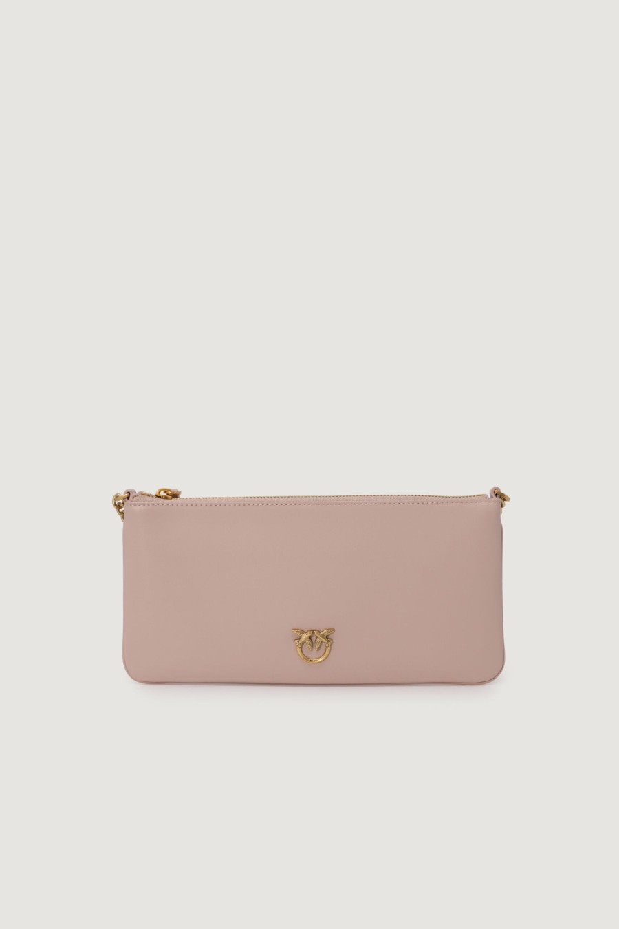 Donna Pinko | Pochette Pinko Horizontal Flat Vitello Seta Rosa Cipria