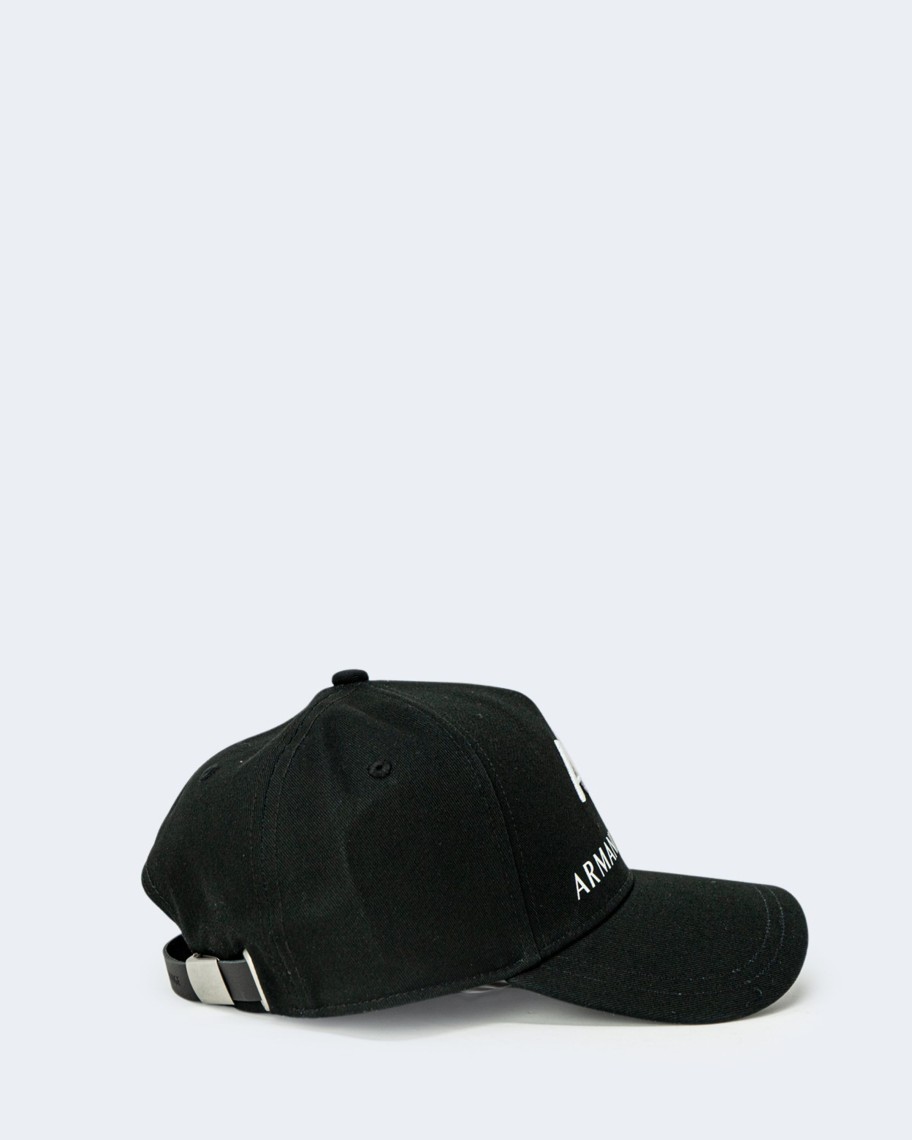 Uomo Armani Exchange | Cappello Con Visiera Armani Exchange Baseball Nero