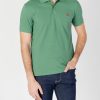 Uomo Peuterey | Polo Manica Corta Peuterey Zeno 01 Verde