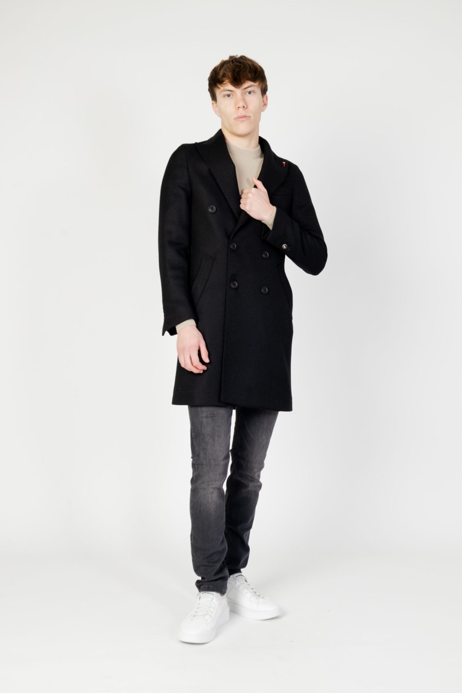 Uomo Mulish | Cappotto Mulish Cps-7007 Nero