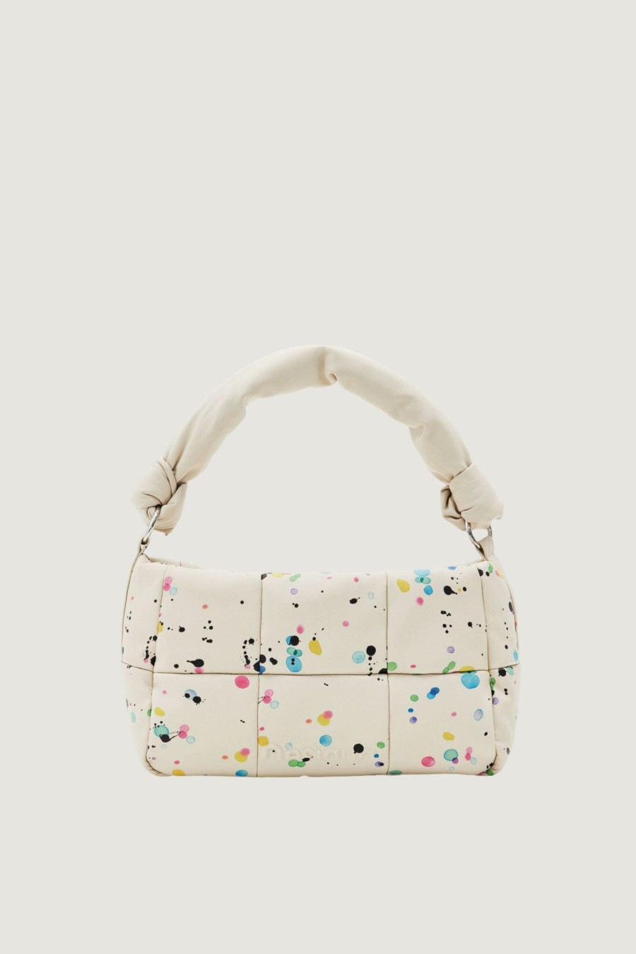 Donna Desigual | Borsa Desigual Bols_Splatter23 Puffy Rennes Beige