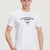 Uomo Calvin Klein | T-Shirt Calvin Klein Varsity Curve Logo T Bianco