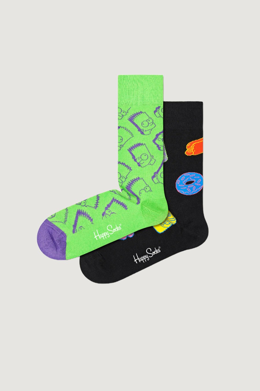 Donna Happy Socks | Calzini Happy Socks 2-Pack Bart Special Gift Set Nero