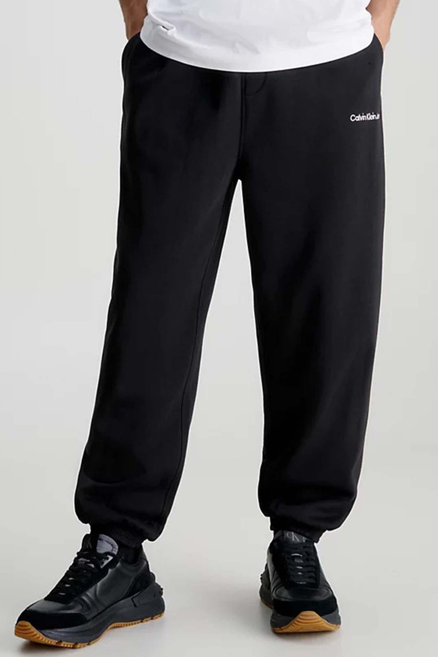 Uomo Calvin Klein | Pantaloni Sportivi Calvin Klein Institutional Hwk Pa Nero