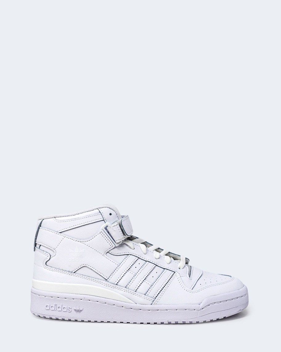 Uomo Adidas Originals | Sneakers Adidas Originals Forum Mid Bianco