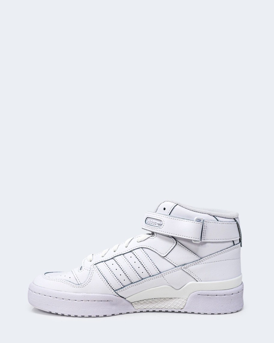 Uomo Adidas Originals | Sneakers Adidas Originals Forum Mid Bianco