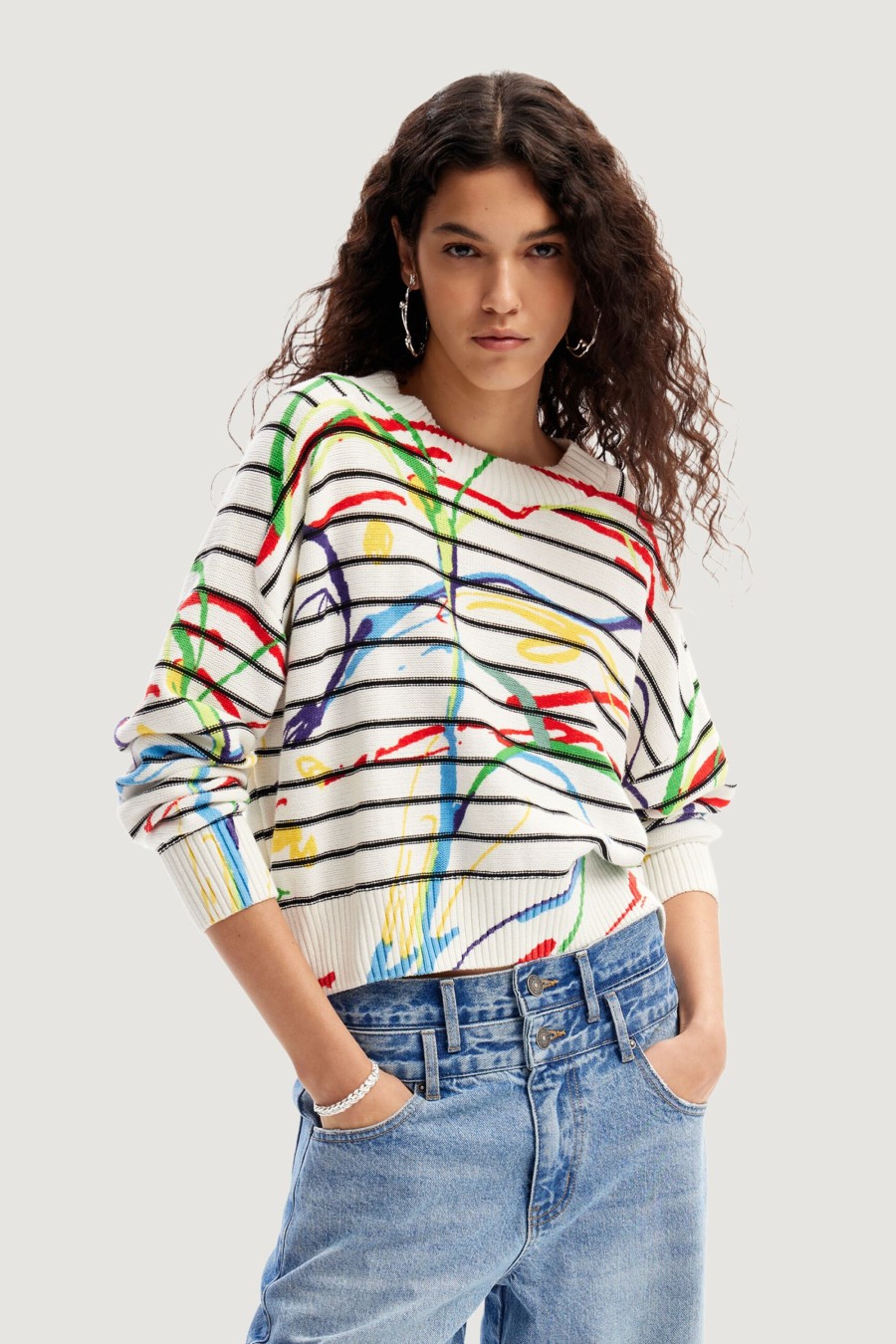 Donna Desigual | Maglione Desigual Trazis Bianco