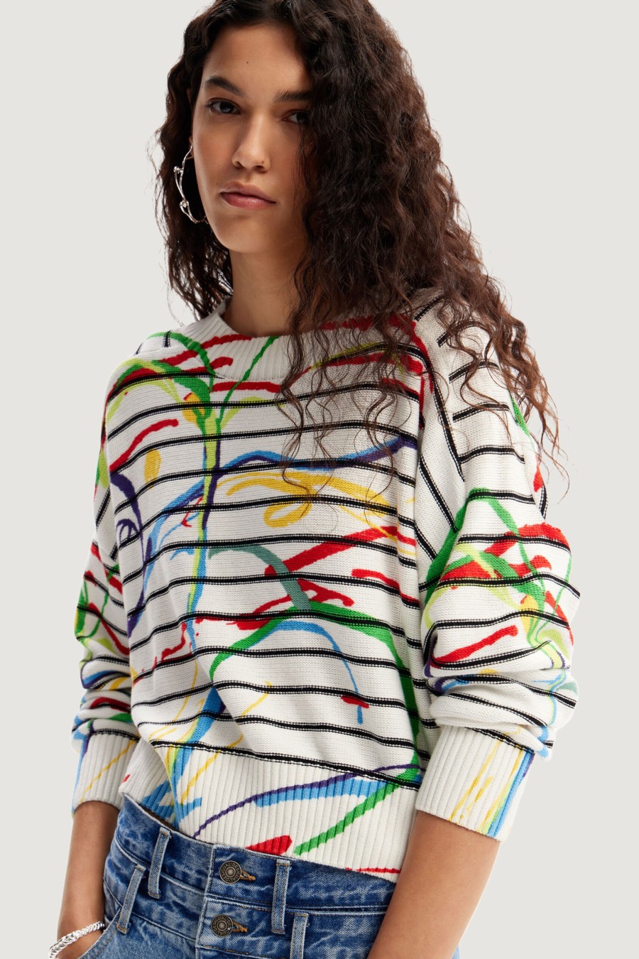 Donna Desigual | Maglione Desigual Trazis Bianco