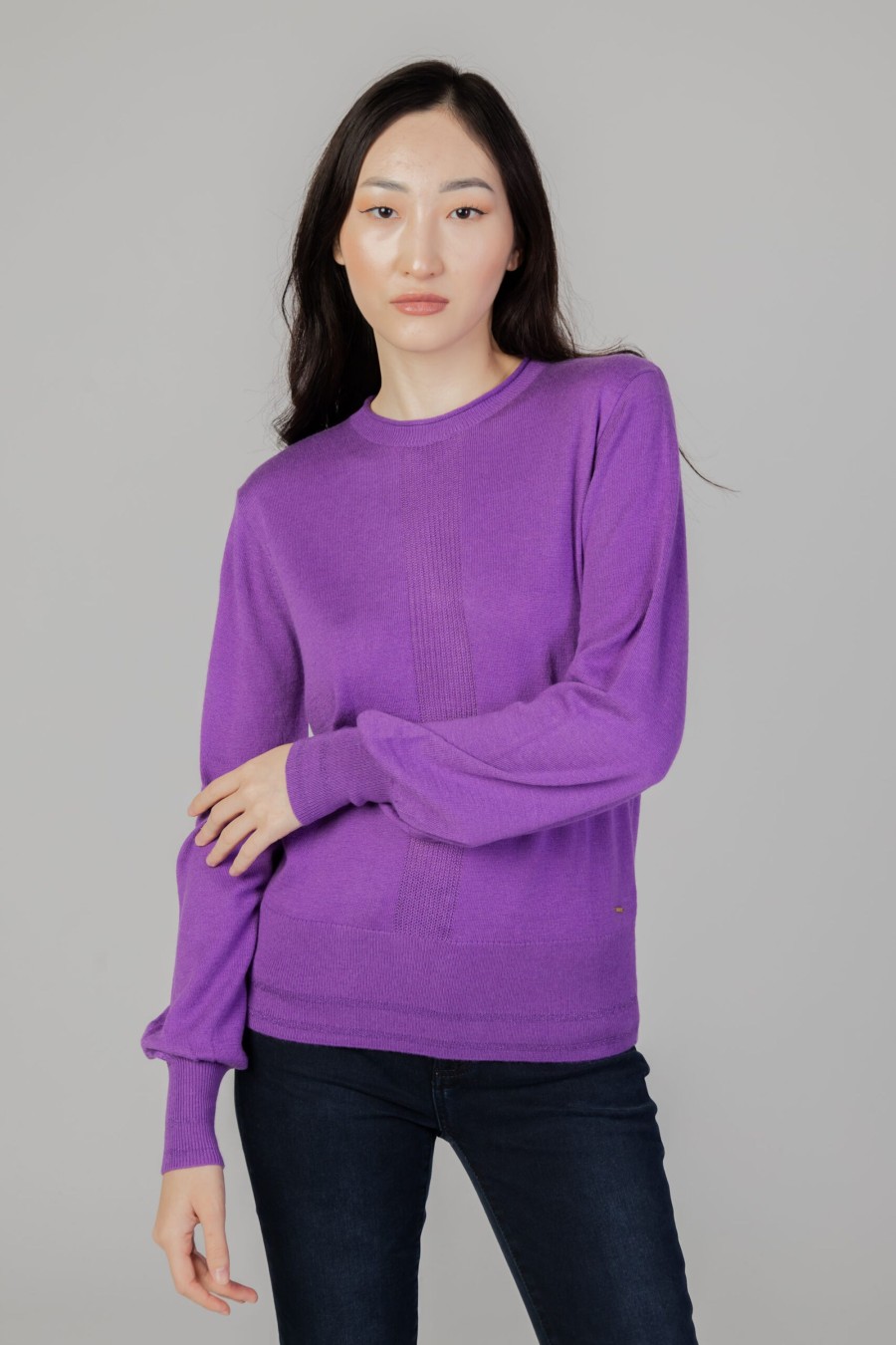 Donna Gas | Maglia Gas Shaly R.Neck New Viola