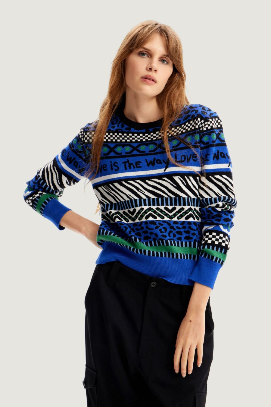 Donna Desigual | Maglione Desigual Dermont Blu