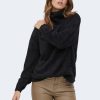 Donna Vila Clothes | Maglione Vila Clothes Vilajuli Rollneckl/S Knit - Noos Nero