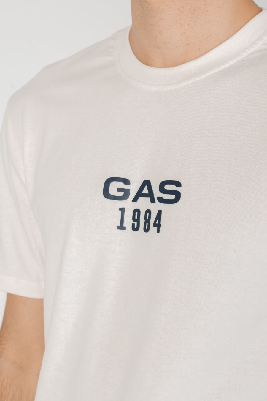 Uomo Gas | T-Shirt Gas Dharis 1984 Panna