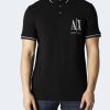 Uomo Armani Exchange | Polo Manica Corta Armani Exchange Nero