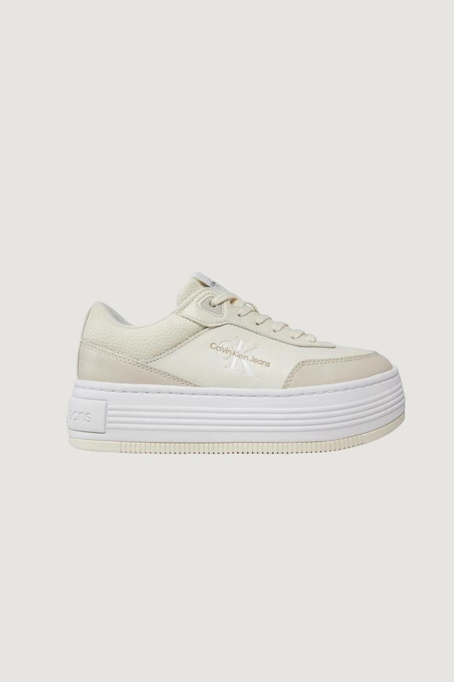 Donna Calvin Klein | Sneakers Calvin Klein Bold Flatf Low Lace Beige