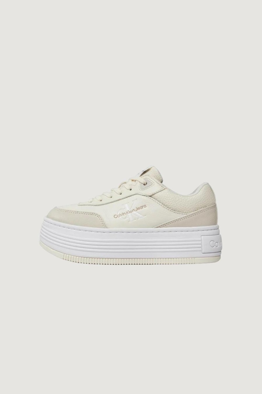 Donna Calvin Klein | Sneakers Calvin Klein Bold Flatf Low Lace Beige