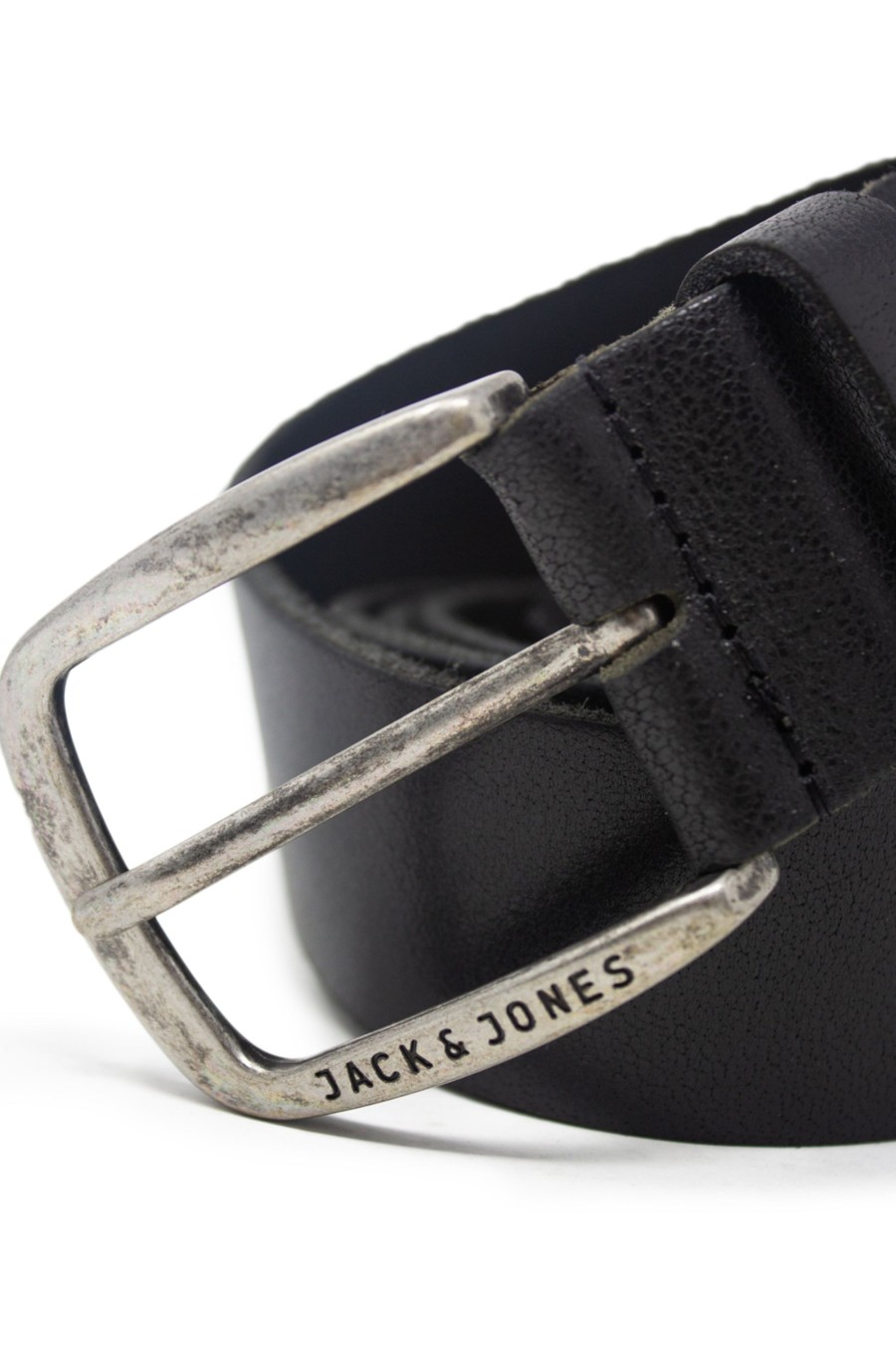 Uomo Jack Jones | Cinta Jack Jones Jacpaul Leather Noos Nero