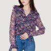 Donna Jacqueline de Yong | Bluse Manica Lunga Jacqueline De Yong Jdysina L/S String Wvn Nero