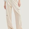 Donna Desigual | Pantaloni A Palazzo Desigual Liverpool Beige