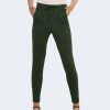 Donna Only | Pantaloni Only Onlpoptrash Life Easy Col Noos Verde Scuro