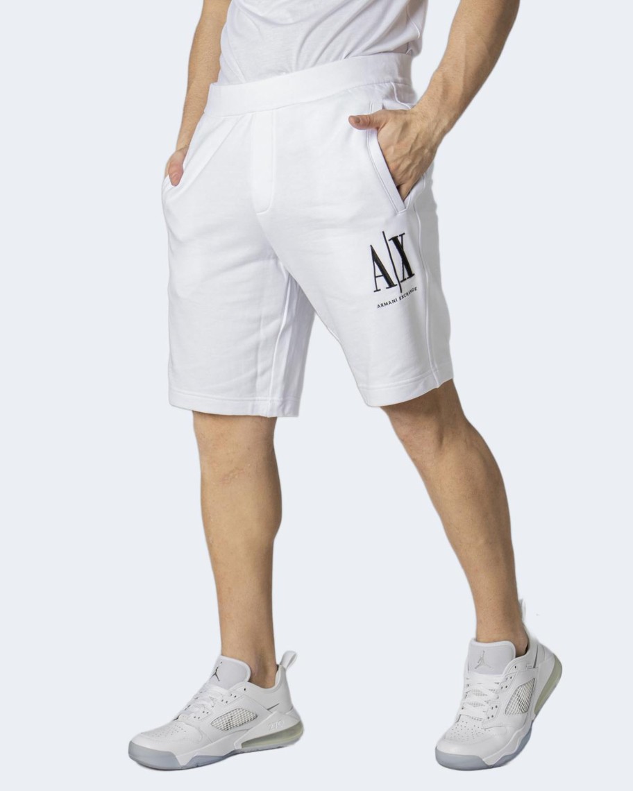 Uomo Armani Exchange | Bermuda Armani Exchange Bianco