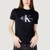 Donna Calvin Klein | T-Shirt Calvin Klein Core Monologo Regular Nero