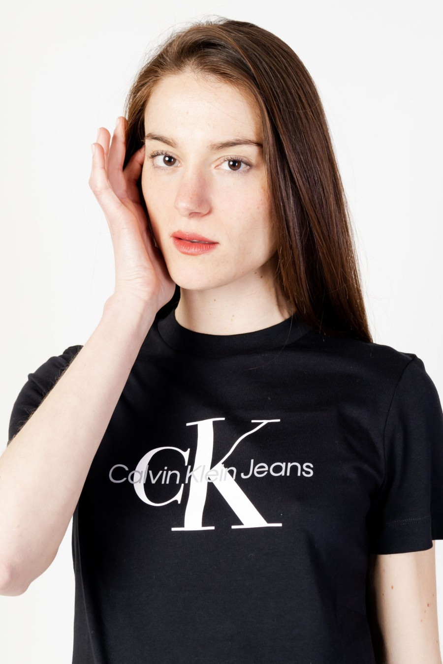 Donna Calvin Klein | T-Shirt Calvin Klein Core Monologo Regular Nero