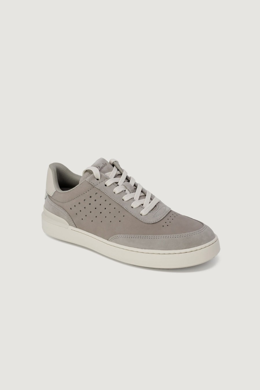 Uomo Clarks | Sneakers Clarks Courtliterun Nubuk Grigio